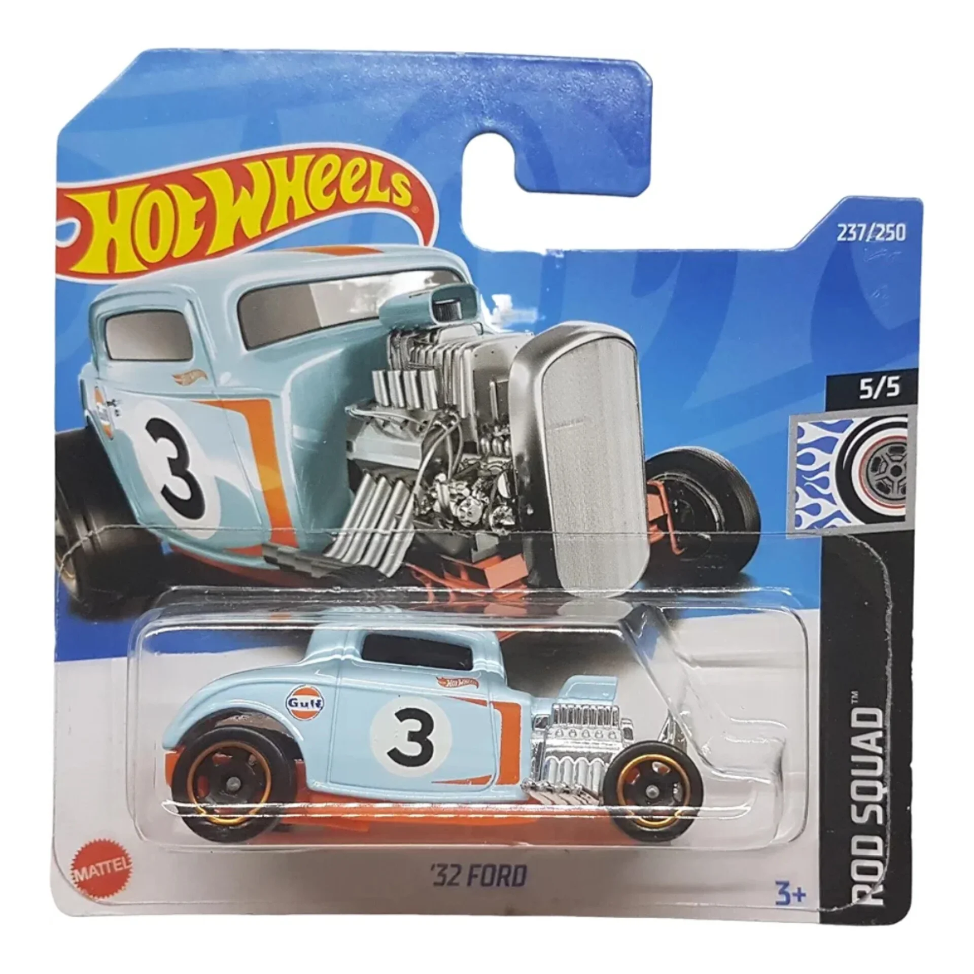 Hot Wheels - ´32 Ford - Rod Squad 5/5 - HCV75 - Short Card - Hot Rod - Gulf Design - Mattel 2022